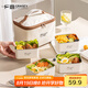 廣意304不銹鋼保溫飯盒上班族學(xué)生便當(dāng)盒大容量餐盒配保溫袋 韓式飯盒-4個(gè)裝（配保溫袋）
