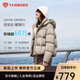 坦博爾【熱銷(xiāo)60萬(wàn)件】泡芙短款可脫卸帽羽絨服女冬季面包服保暖外套520D 抹茶摩卡 S (160)