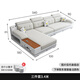 創(chuàng)繁沙發(fā)現(xiàn)代可拆洗布藝沙發(fā)組合簡約大小戶型客廳貓抓布沙發(fā)佛山家具 三件套3.4米 加厚貓抓布/乳膠+彈簧座包