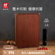 雙立人（ZWILLING）菜板砧板烏檀木案板加厚加寬整張實(shí)木搟面板家用雙面切菜抗菌菜板 抗菌烏檀木砧板(XL)420*300*30mm