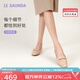 萊爾斯丹[可頌家族]平底通勤樂福鞋女2025新款百搭單鞋七夕禮物6M06804 奶茶杏 BEK 尺碼偏小，建議拍大一碼 40 （250mm）
