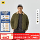 CAT卡特新品男女同款戶外工裝風(fēng)菱形格絎線短款翻領(lǐng)棉服商場(chǎng)同款 墨綠色 S