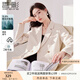 香影小西裝外套2025春秋新款米白氣質(zhì)休閑西服爆款職場輕熟風(fēng)女裝 米色 S
