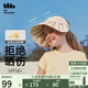 蕉下（beneunder）蕉下兒童防曬帽遮陽(yáng)帽太陽(yáng)帽子男童女童空頂帽兒童貝殼帽 夏桃
