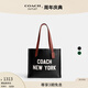 蔻馳（COACH）奧萊男士COACH圖案RELAY 34號單肩包手提包托特包 New York圖案