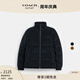 蔻馳（COACH）奧萊男士燈芯絨冬季戶(hù)外羽絨服外套保暖夾克 黑色 S