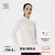 KOLON SPORT/可隆半拉鏈長(zhǎng)袖T恤 女子微拉絨彈性吸濕速干抗菌內(nèi)搭上衣 LKZT5SN052-CR 米白 L 170/92A