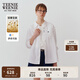 Teenie Weenie小熊女裝襯衫夏季新款松弛老錢輕奢亞麻白色長袖襯衣 白色 L