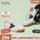 他她（TATA）平底阿甘鞋女復古運動(dòng)鞋女鞋休閑鞋2025春季新款WDCA9AM5 米白/藍 38