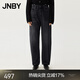 江南布衣（JNBY）春秋季女裝牛仔褲棉質經(jīng)典百搭水洗錐形鉛筆褲通勤 998/牛仔深灰 XL