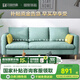 汀南絲雨 現(xiàn)代簡(jiǎn)約布藝沙發(fā)小戶型客廳科技布沙發(fā)直排三人位沙發(fā)出租房用 2.1米大三人位 耐磨麻布【海綿款】