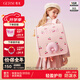 GERM書包小學(xué)生超輕護(hù)脊女孩兒童1-3年級幼升小大容量防下墜 粉粉櫻桃