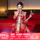 枝己秀禾服新娘2025新款古裝嫁衣結(jié)婚禮服敬酒服鳳冠霞帔中式婚紗婚服 DF013 M