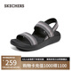 斯凱奇（Skechers）涼鞋女士夏季外穿透氣女鞋平底踩屎感涼拖鞋百搭輕便休閑鞋114400