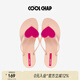 COOLCHAP愛心人字拖女防滑海邊沙灘2024年夏季新款?yuàn)A腳涼拖鞋 水晶玫瑰 38 （建議拍大一碼）