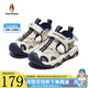 暇步士（Hush Puppies）童鞋女童涼鞋兒童戶外運(yùn)動(dòng)網(wǎng)鞋軟底網(wǎng)面透氣包頭男童沙灘涼鞋 HP3237白色 30