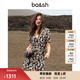 ba&sh【七夕】 bash法式氣質(zhì)v領(lǐng)短袖碎花茶歇連衣裙多色女1E22TAIS NOIR S (0)