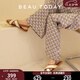 BEAUTODAY【小冉同款】羅馬涼鞋女款2025新款夏季外穿百搭真皮涼鞋平底女鞋 復古棕（不可水洗） 37