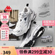 卡帕（Kappa）網(wǎng)面運動鞋子男鞋夏季透氣網(wǎng)鞋老爹鞋男厚底增高休閑鞋 奧運灰 42