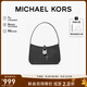 MICHAEL KORS禮物送女友輕奢MK女包LYRA鎖頭老花手提包腋下包 小號(hào) 黑色