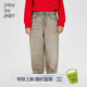 jnby by JNBY江南布衣童裝全棉直筒褲水洗牛仔長褲做舊秋冬男童兒童1O8E11840 263/英式卡其 150cm