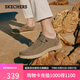 斯凱奇（Skechers）男鞋秋季一腳蹬帆布鞋商務(wù)通勤休閑軟底板鞋66387