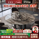 法蒂瑪威尼斯棕者石餐桌意式極簡圓形帶轉(zhuǎn)盤餐桌輕者家用高端別墅餐桌椅 圓餐桌1.50米 單桌 一桌八椅