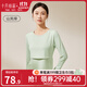 十月結晶孕婦秋衣哺乳上衣打底衫睡衣產(chǎn)后產(chǎn)婦潮媽哺乳衣保暖內衣套裝 【上衣】山嵐綠 推薦15-25℃ XL碼