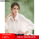 COCOBELLA松弛感穿搭輕薄遮陽(yáng)襯衫女寬松休閑氣質(zhì)襯衣SR3025A 白色襯衫SR3025 L