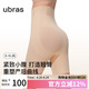 ubras裸感無(wú)痕超高腰提臀收腹塑型三分褲免穿內(nèi)褲女士?jī)?nèi)衣女 裸感膚 L