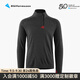 KLATTERMUSEN攀山鼠10055胡戈男款半拉鏈套頭帽衫-Huge Zip Sweater M's 962RavenBurnt Russet烏黑紅褐 M