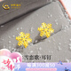 中國黃金雪花黃金耳釘女款足金耳飾女七夕情人節禮物送女友老婆結婚紀念 夢(mèng)幻雪花足金耳釘+甄選水晶玫瑰禮盒-0.65