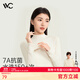 VVC打底衫女高領(lǐng)秋冬薄款修身長(cháng)袖線(xiàn)衫內搭針織衫毛衣上衣 奶油米 均碼