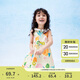 巴拉巴拉女童連衣裙寶寶童裝2024夏季兒童無袖裙子小清新印花208224111012