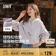 森馬外套女短款寬松純色夾克2025春秋復(fù)古休閑棒球領(lǐng)109125108005