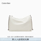 Calvin Klein【七夕禮物】通勤斜挎包鏈條包包字母CK女包單肩包枕頭包DH3575 115-象牙白 OS