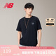 NEW BALANCE 七夕禮物25年男款百搭休閑運動圓領(lǐng)短袖T恤MT51873 BK L