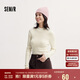 森馬（Semir）毛衣女冬季舒適緊身半高領(lǐng)正肩純色羊毛衫顯瘦打底衫101724107003