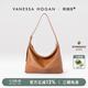 VANESSA HOGAN【張雅欽同款】VH女包欣冉hobo包頭層植鞣牛皮質(zhì)感斜挎腋下單肩包