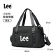 Lee大容量旅行包短途旅游出差手提行李包干濕健身包女 曜石黑