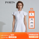 PORTS寶姿 商場(chǎng)同款新品女裝甜美荷葉系帶連衣裙三醋纖SL8D049KWB008 白色 M 6