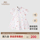 英氏【商場(chǎng)同款】花語(yǔ)系列女童新中式連衣裙國(guó)風(fēng)純棉背心裙夏
