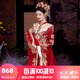 泰勒馬丁秀禾服新中式2025新款中式婚紗結(jié)婚禮服新娘敬酒服大袖子中式嫁衣 HF025 M