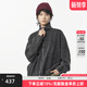 幻走（MOVEUP）2024冬季新款.FUN系列純棉復古織嘜跳點(diǎn)棉繩短款外套女 黑色 M