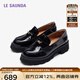 萊爾斯丹萊福家族2025春夏新款英倫復古樂(lè )福小皮鞋單鞋女45302 黛瓦黑 BKB 36 （230mm）