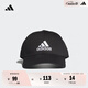 adidas經(jīng)典舒適運動遮陽棒球帽子男女阿迪達(dá)斯官方   黑色/白   OSFM
