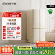 小吉（MINIJ）[國家補貼20%]512L雙變頻風(fēng)冷無(wú)霜一級能效十字對開(kāi)門(mén)客廳奶油風(fēng)復古冰箱四門(mén)BCD-JS512WB