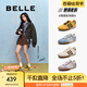 百麗（Belle）張凌赫同款彩虹豆透氣新款德訓(xùn)鞋女商場款運動阿甘鞋B1U1DAM5預(yù)售 【周雨彤同色】芥末黃 (熱賣色） 38 (240mm)
