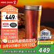 鳴盞純鈦保溫杯雙層真空水杯便攜泡茶杯養生茶水分離杯商務(wù)禮品丹霞紅