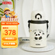 膳魔師（THERMOS）兒童保溫杯熊貓316L不銹鋼雙飲杯肩帶吸管直飲學(xué)生杯上學(xué)禮物TCKN